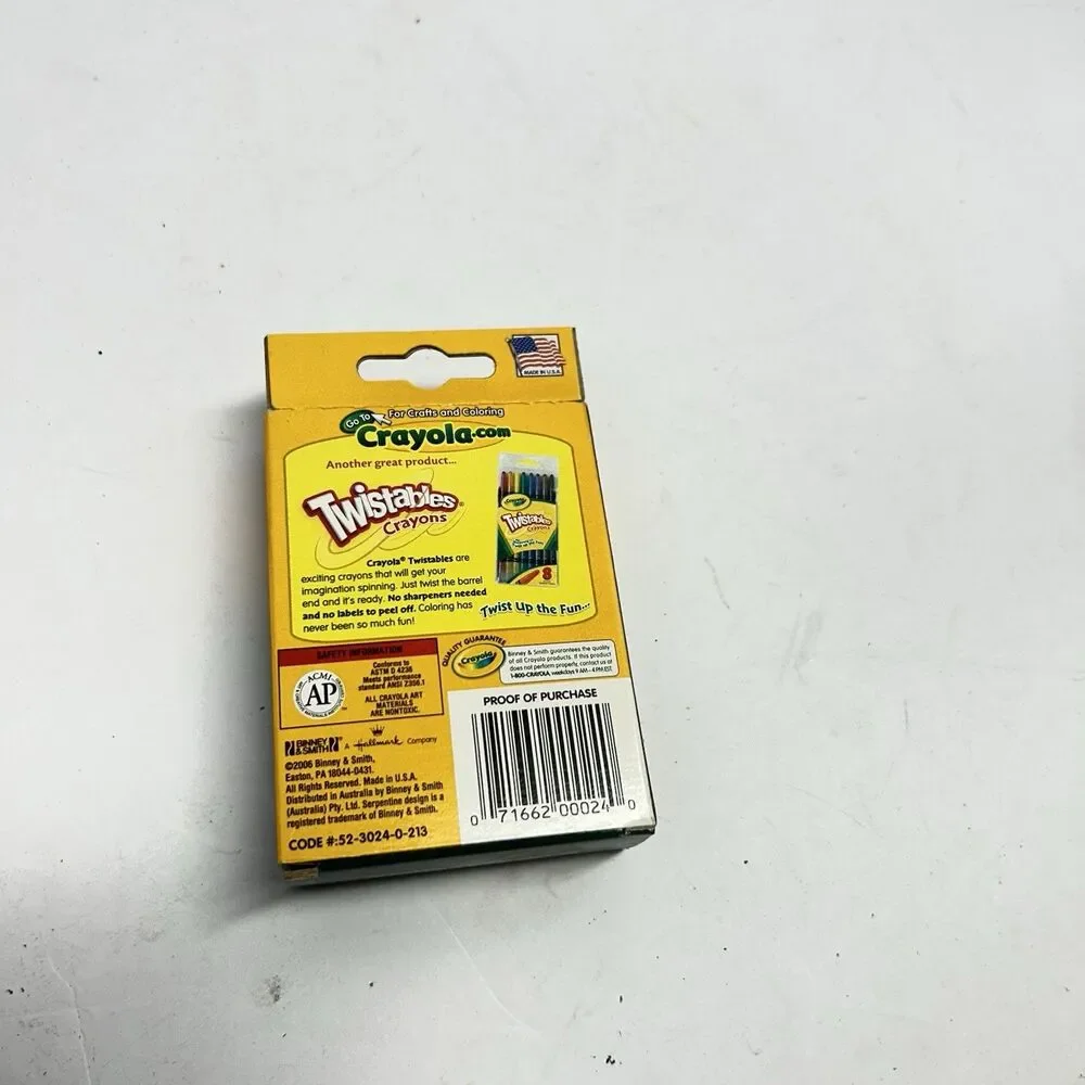 Vintage 2006 Crayola Crayons 24 Pack Unused Made in USA Retired Dandelion Color